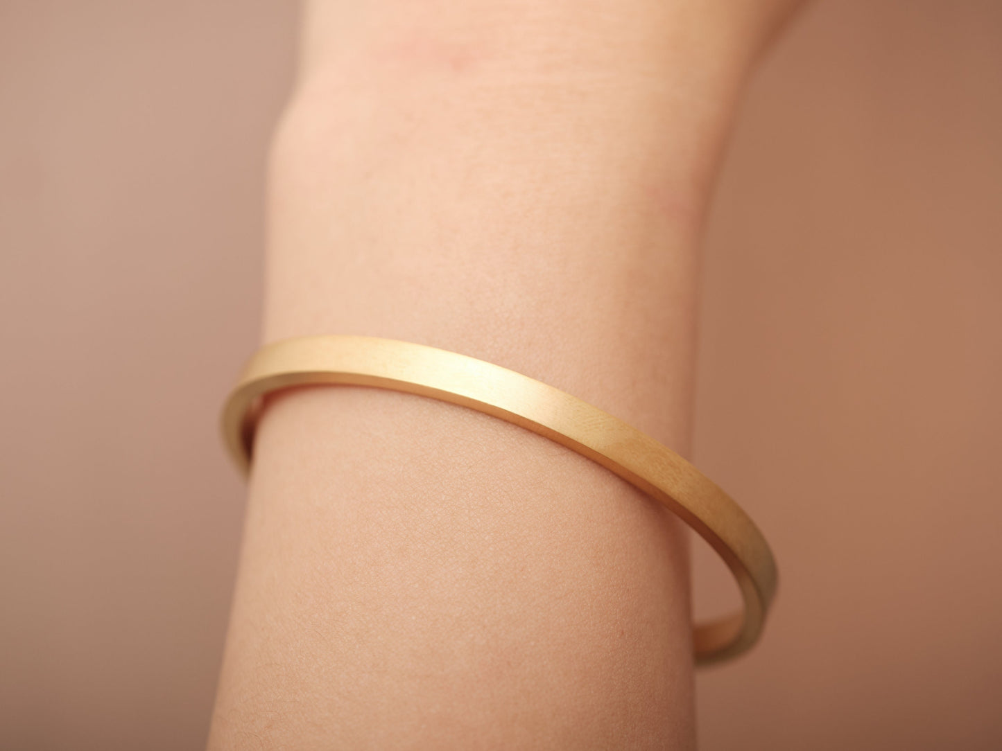 Classic Open Cuff Bangle Bracelet Gold Matte Bangle for Women Plain Bangle Open Cuff bracelet, Non Tarnish Stackable cuffs Stacking Bangle