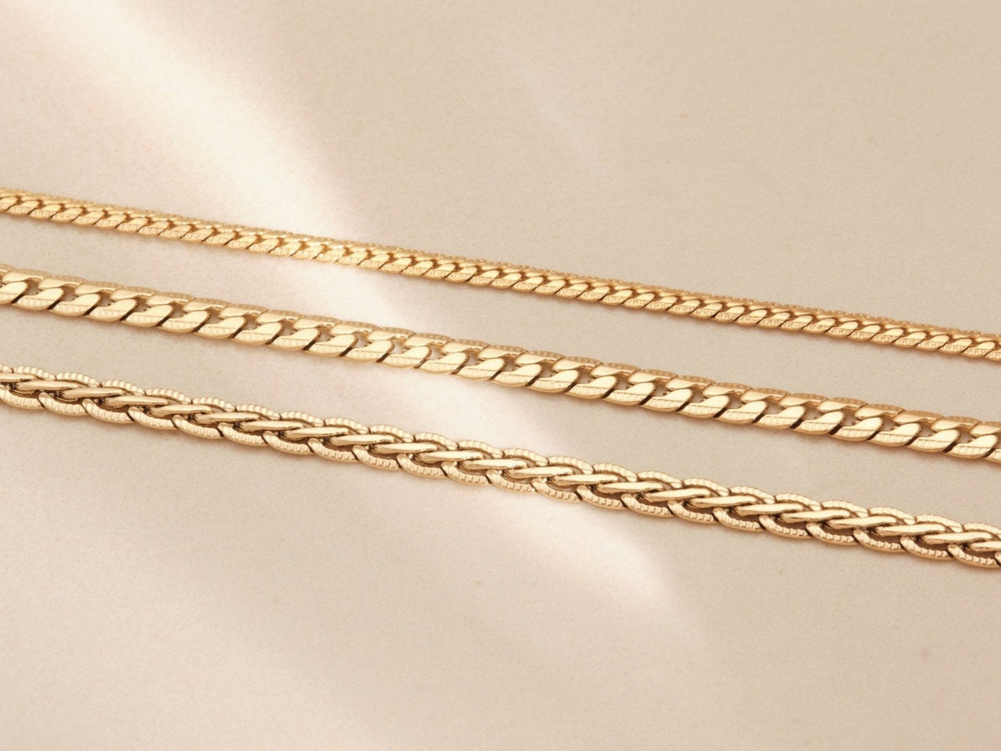 Gold Herringbone Necklace, Vintage Herringbone Necklace, Gold Snake Chain Necklace, Vintage Snake Chain, Gold Herringbone Chain, Gift